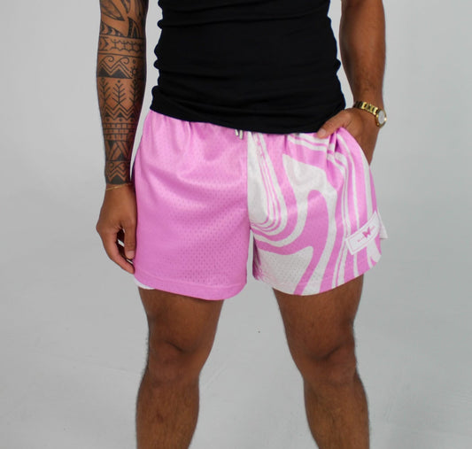 Pink Spring Unisex Shorts